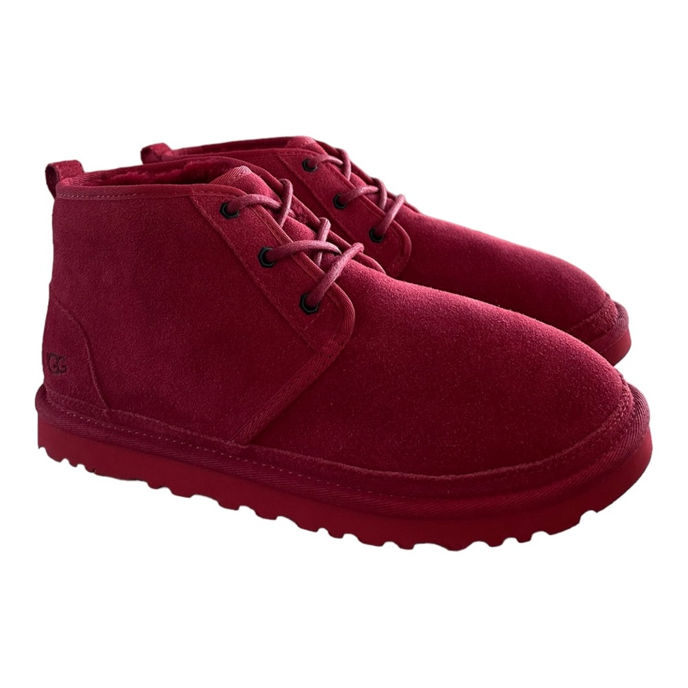UGG Men's Neumel Boots Samba Red S/N 3236 Size 10 New - Picture 8 of 9